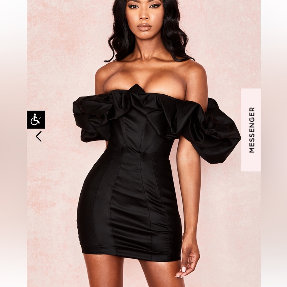 ISO IN SEARCH OF! House of CB Selena Puff Shoulder Dress